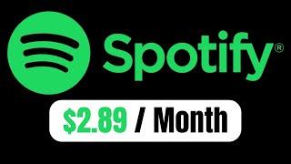 How to Get Spotify For $2.89 ⭐