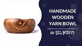 Darn Good Yarn Handmade Wooden Yarn Bowl