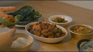 #23 집밥 꿀선생, 제육볶음 쌈밥 : Korean home meal, jeyuk-bokkeum ssambap (stir-fried spicy pork) | Honeykki 꿀키