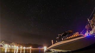 Lake Winnipesaukee Night Timelapse - Full Moon to No Moon