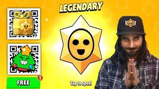 FREE  LEGENDARY STARS DROP & PRESENT OPENING | NEW SECRET QR CODE | BRAWL STARS QR CODE