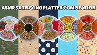 ASMR SATISFYING PLATTER COMPILATION | NO TALKING, SATISFYING SOUNDS, SMOOTH CANDY POURS