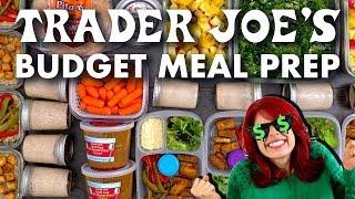 $37 Trader Joes Budget Meal Prep | 1 Hour Vegetarian Meal Prep