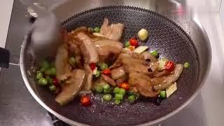 【中国美食制作教程】农家小炒肉的做法，简单又美味！