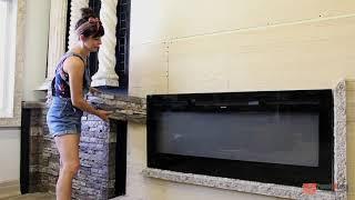 BEST VIDEO!! How to COVER A BORING BRICK FIREPLACE with FAKE STONE! SO EASY AND FAST, DIY