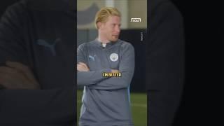 DE BRUYNE disagrees with DOKU over PACE ️ #football #soccer #shorts