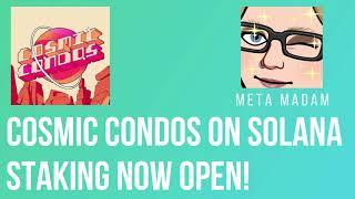 Cosmic Condos- Staking now available! NFT Staking Rewards $SPACEGOLD