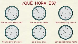 Learning Spanish: How to express time  (basic level)