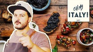 Als Vorspeise heute Dreierlei Bruschetta – einfaches und leckeres Rezept