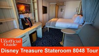 Disney Treasure Stateroom Tour Category 5B – Deluxe Oceanview Stateroom with Verandah 8048