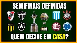 LIBERTADORES e SULA | SEMIFINAIS DEFINIDAS | QUEM DECIDE EM CASA?