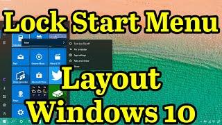 How to Lock Start Menu Layout on Windows 10