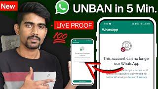 This account can no longer use whatsapp problem | whatsapp banned how to unbanned 2025 New Tricks