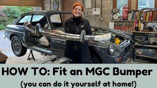 MG MGC - fitting a front bumper