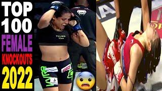 Top 100 FEMALE BEST BRUTAL KNOCKOUTS of the Year 2022