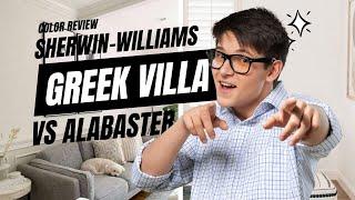 Sherwin-Williams Greek Villa Vs Alabaster - How to choose? Best Color Review