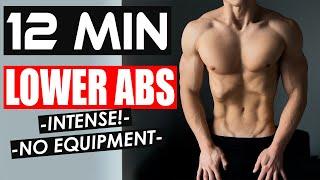 COMPLETE LOWER ABS WORKOUT 12 min | (At Home No Equipment)