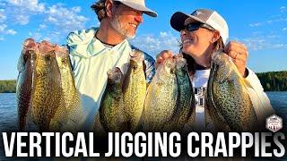 CRUSHING Crappies Vertical Jigging with NEW BAITS!!