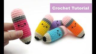 Easy Crochet Amigurumi Tutorial - Pencil