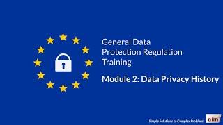 GDPR Training  by Aim - Module 2: Data Privacy History