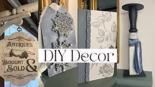 DIY Unique Winter Decor & Rustic Antique Sign