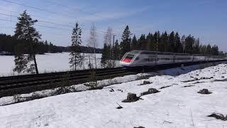 Trainspotting in South-East Finland in early Spring