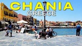 CHANIA CRETE, GREECE | A HISTORICAL AND ENCHANTING CITY | WALKING TOUR | 4K