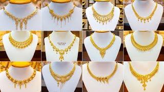 Light weight gold necklace designs with weight and price/gold necklace design picture new model 2025