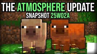 The Atmosphere Update! - NEW PIGS, WILDFLOWERS, FALLING LEAVES - Minecraft Snapshot 25w05a (1.21.5)