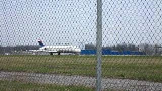 MD-80 Landing @ Port Columbus Int'l Airport (Reverse Thrust Engaged, The Sound of Sheer Power