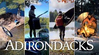 Canoe Camping the Adirondacks in all 4 Seasons | ASMR | Nature | Relax