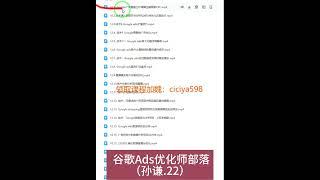 谷歌Ads优化师部落2022
