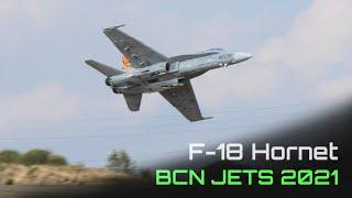 F-18 Hornet Performing a Few Crazy Moves! ️ BCN JETS 2021