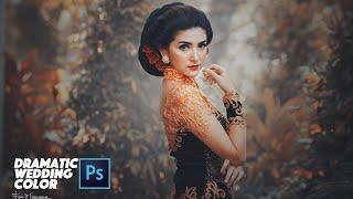 DRAMATIC WEDDING COLOR EFFECT | ADOBE PHOTOSHOP CC TUTORIAL