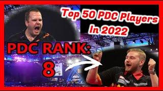 Top 50 Ranked PDC Dart Players in 2022 (with winnings)