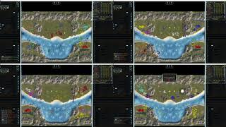 Supreme Commander: Forged Alliance (FAF) - 4 Games of Dual Gap besides each other