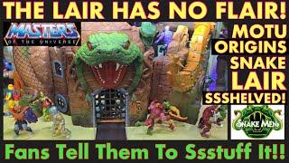 MOTU ORIGINS SNAKE LAIR HAS NO FLAIR! Fans Tell Them To Ssstuff It! Also, I Read YOUR Comments!