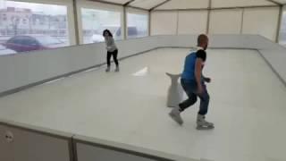 Glice® synthetic ice at Decathlon Sports Store in Spain