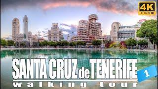 [4K] SANTA CRUZ DE TENERIFE Walking Tour. A city with Carnival rhythm | Canary Islands | #spain