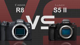 Caono EOS R8 vs Panasonic Lumix S5 II