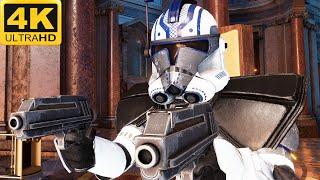 BATTLE OF NABOO: Clone Troopers vs CIS Battle Droids - Star Wars: Battlefront 2 (4K, HDR)