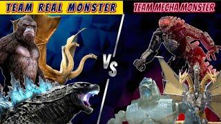 Team Real Monster VS Team Mecha Monster (BattleFight) Edit by Zanoofficial