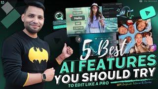 5 Best AI features in Filmora 13 that Everyone Should Know (2024) Best AI Video Editing Software!