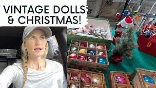 Vintage Doll Collectibles and the Spirit of Christmas! Estate Sale SHOP WITH ME!