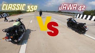 Jawa Vs Bullet || Drag Race || Akshay Gayakwad #dragrace #jawa42bs6 #classic350