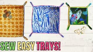 HOW TO MAKE A CATCH ALL TRAY (Beginner Sewing Project) Sew a fabric basket using this easy tutorial.