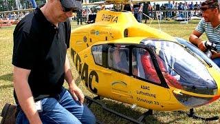 STUNNING !!! GIGANTIC !!! MODEL HELICOPTER  XXXL RC SCALE TURBINE EC-135 ADAC  FLIGHT DEMONSTRATION