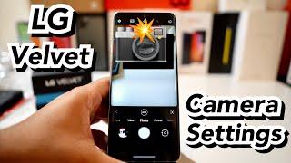 LG Velvet Basic Camera Settings
