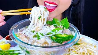 ASMR PHO BEEF NOODLE SOUP Take out Portland Oregon (MUKBANG) ASMR Phan