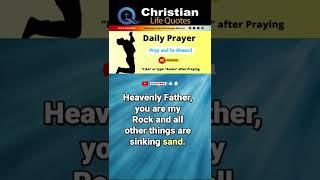 Daily Prayer | Christian Quotes  #shorts #prayer #pray